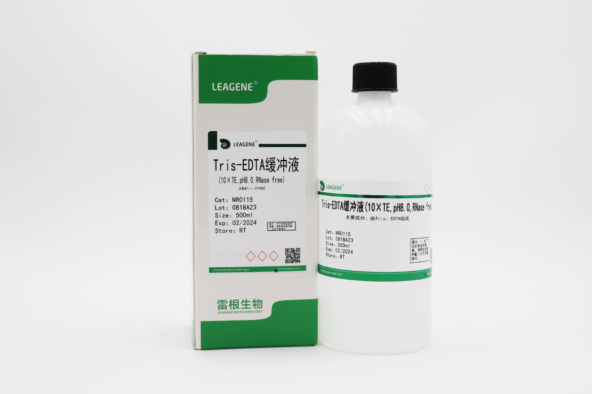 Tris-EDTA缓冲液(10×TE,pH8.0,RNase free)  TE